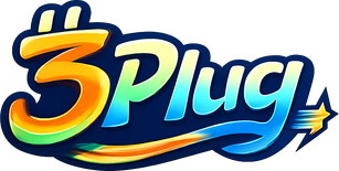 3 plug লোগো চিহ্ন